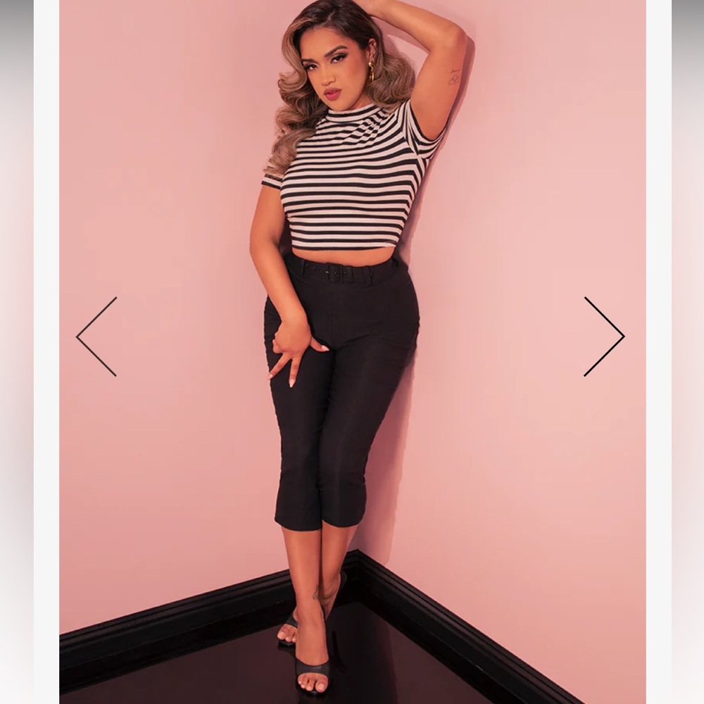 CAPRI PANTS IN BLACK - VIXEN BY MICHELINE PITT